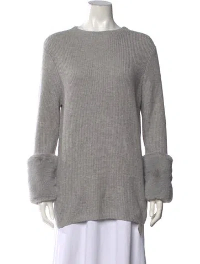 Pre-owned Ted Baker Crew Neck Sweater In Grey