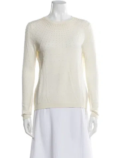 Pre-owned Ted Baker Crew Neck Sweater In Neutral