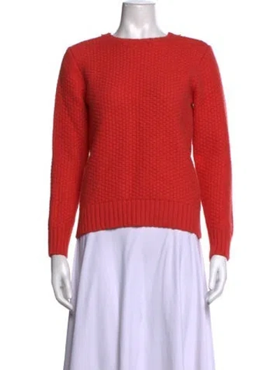 Pre-owned Ted Baker Crew Neck Sweater In Orange
