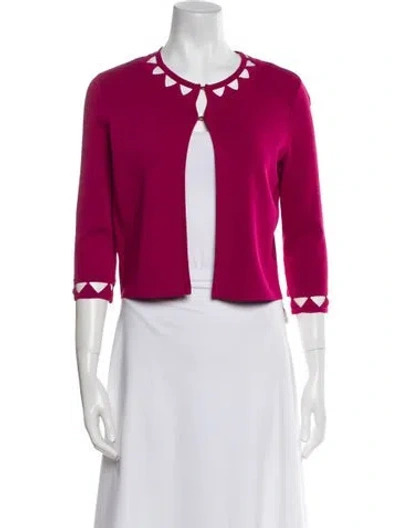 Pre-owned Ted Baker Crew Neck Sweater In Red