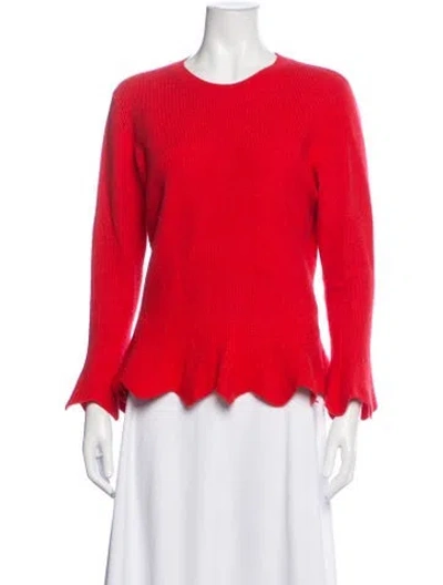 Pre-owned Ted Baker Crew Neck Sweater In Red