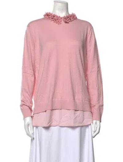 Pre-owned Ted Baker Crew Neck Sweater W/ Tags In Pink