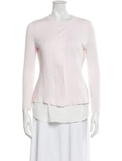 Pre-owned Ted Baker Crew Neck Sweater In White