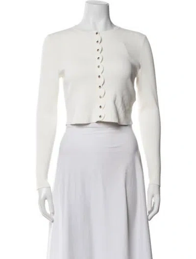 Pre-owned Ted Baker Crew Neck Sweater In White