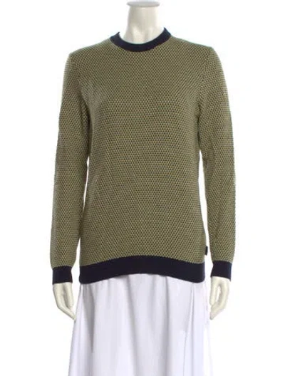 Pre-owned Ted Baker Crew Neck Sweater In Yellow