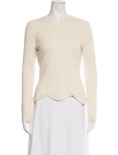 Pre-owned Ted Baker Crew Neck Sweater In Yellow