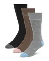 Ted Baker Crew Socks, Pack Of 3 In Medium Grey