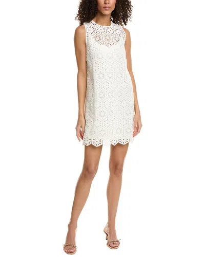 Ted Baker Crochet Lace Shift Dress In White