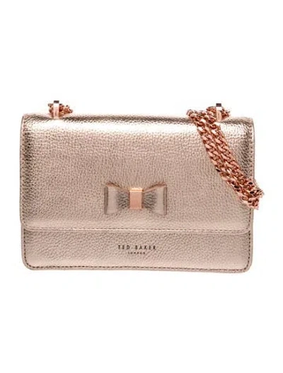 Pre-owned Ted Baker Crossbody Bag In Metallic/pink