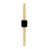 Ted Baker Crystal Gold-tone Apple Watch Band In Gold