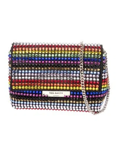 Pre-owned Ted Baker Crystal Shoulder Bag In Multi