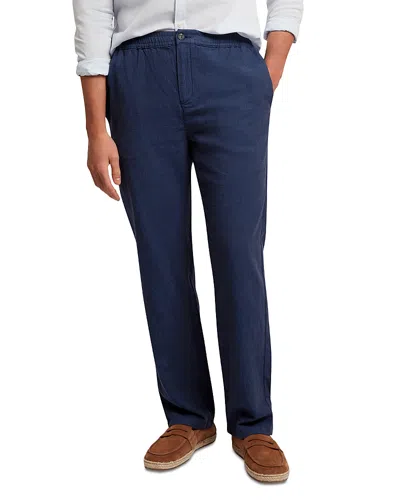 Ted Baker Culverr Linen Blend Trousers In Blue