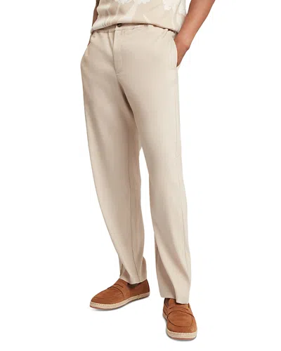Ted Baker Culverr Linen Blend Trousers In Neutral