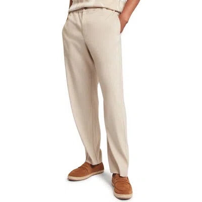 Ted Baker Culverr Straight Leg Pants In Neutral