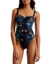 TED BAKER CUPPED ONE PIECE SWIMSUIT