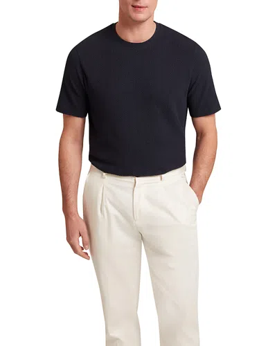 Ted Baker Curly Short Sleeve Regular Textured Tee In Blue