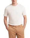 Ted Baker Curly Short Sleeve Regular Textured Tee In White