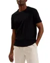 Ted Baker Curlys Textured Short Sleeve Tee In Black