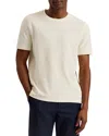Ted Baker Short Sleeve Linen Crewneck Tee In Ecru