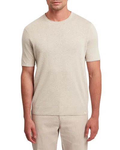 Ted Baker Curran Roll Edge Crewneck T-shirt In Metallic