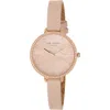 Ted Baker Daisen Crystal Faux Leather Strap Watch, 35mm