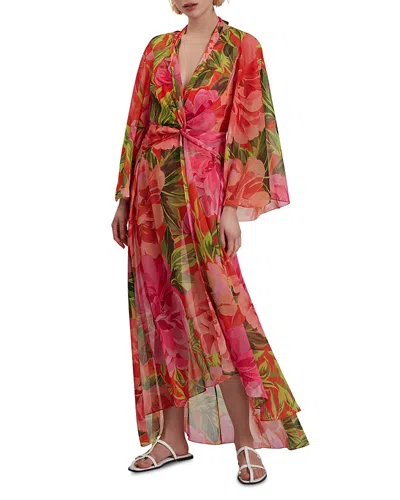 Ted Baker Darcis Twist Maxi Dress In Coral