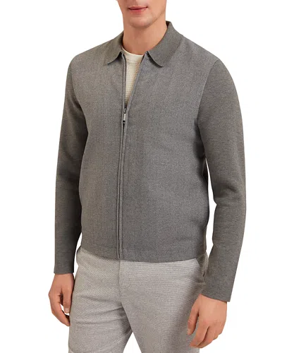 Ted Baker Dejo Herringbone Jacket In Grey