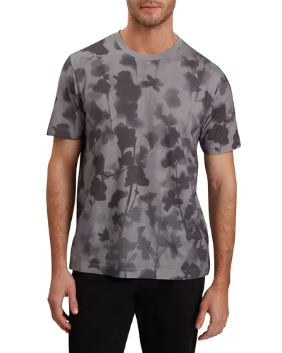 Ted Baker Denniss Floral Tee In Dark Grey