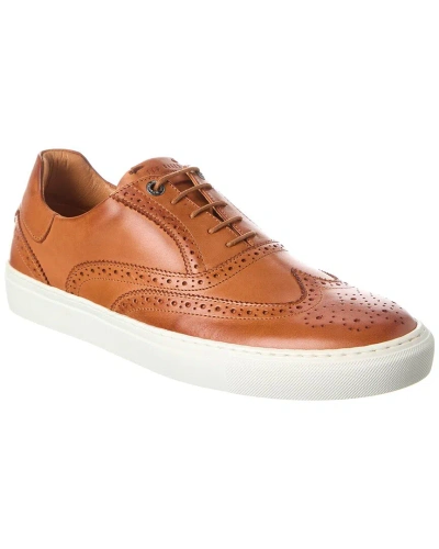 Ted Baker Dentton Burnished Leather Brogue Hybrid Sneaker In Brown