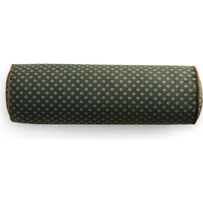 Ted Baker Diamond Bolster Pillow In Green
