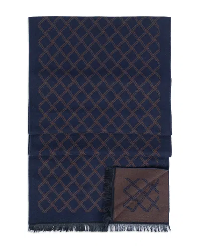 Ted Baker Diamond Silk Scarf In Blue