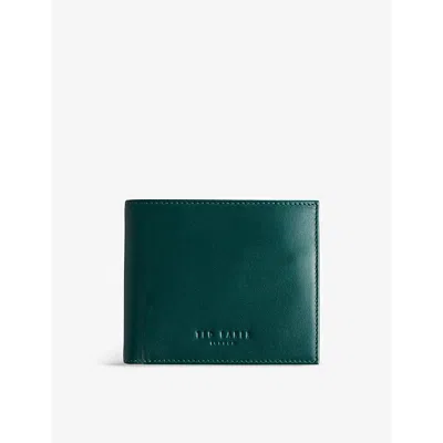 Ted Baker Dk-green Graison Logo-embossed Stripe Leather Wallet
