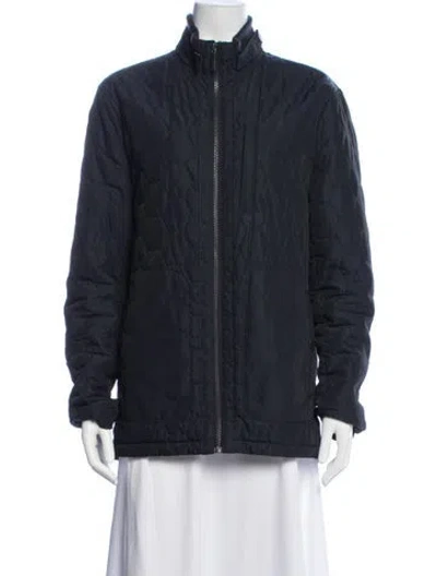 Pre-owned Ted Baker Down Coat In Blue