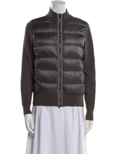 Pre-owned Ted Baker Down Jacket In Gray