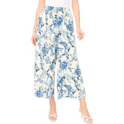 Ted Baker Drawstring Crop Wide Leg Pants In Blue