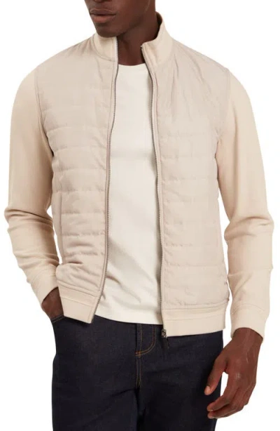 Ted Baker Durano Quilt Front Piqué Jacket In Pink