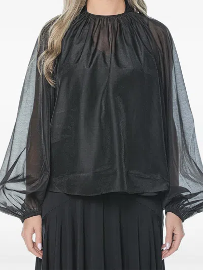 Ted Baker Eelana Puff-sleeve Blouse In Black