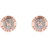 Ted Baker Eisley Enamel Mini Button Stud Earrings In Metallic