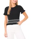 Ted Baker Elise Contrast Stitch Pullover In Black