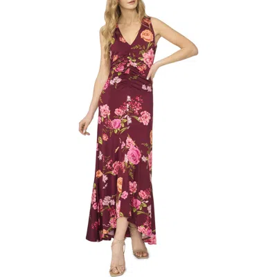 Ted Baker Elizabeth Floral Ruched Dress In Red
