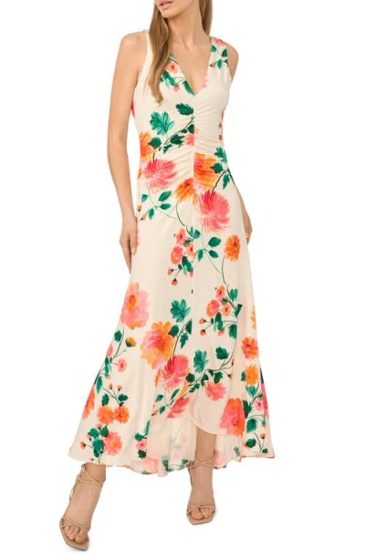 Ted Baker Elizabeth Ruched Sleeveless Maxi Dress In White