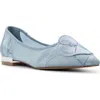 Ted Baker Ella Mar Pointed Toe Flat In Blue