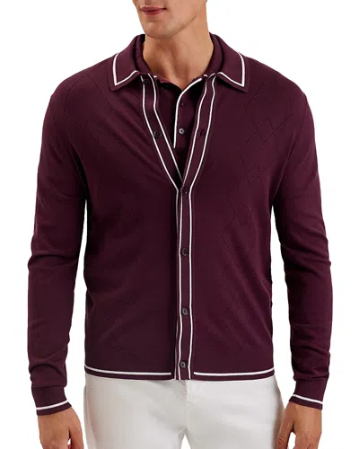 Ted Baker Elmdon Diamond Stitching Button Shirt