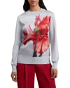 Ted Baker Eloa Floral Sweater In Pale Blue