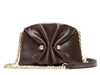 Ted Baker Elsa Leather Crossbody Bag In Dark Brown