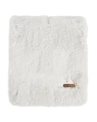Ted Baker Emaaaas Faux Fur Scarf In Cream