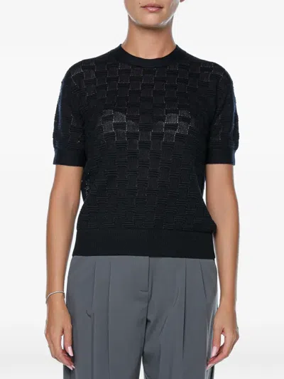 Ted Baker Emeta Basket-weave Sweater In Blue
