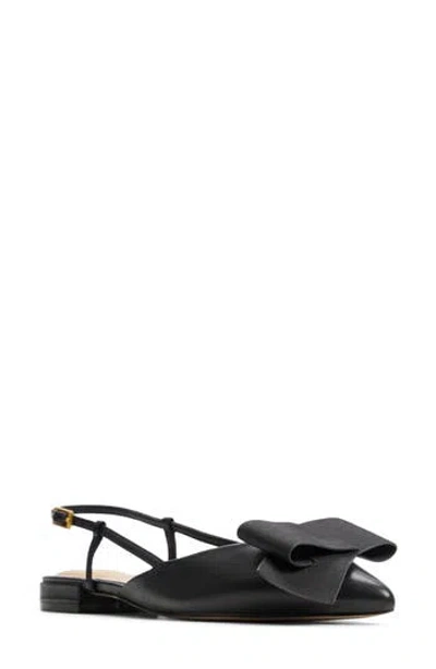 Ted Baker Emma Pointed Toe Slingback Flat In Black