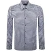 Ted Baker Emmets Long Sleeve Shirt Blue In Blue