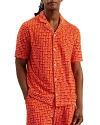 TED BAKER ENDULA TOWELING RELAXED FIT BUTTON DOWN CAMP SHIRT